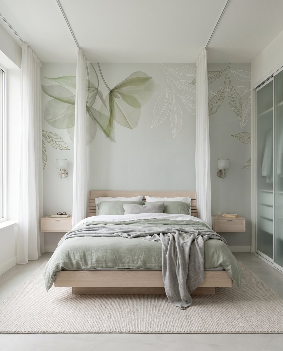 Airy Leaf Outlines — interior 2