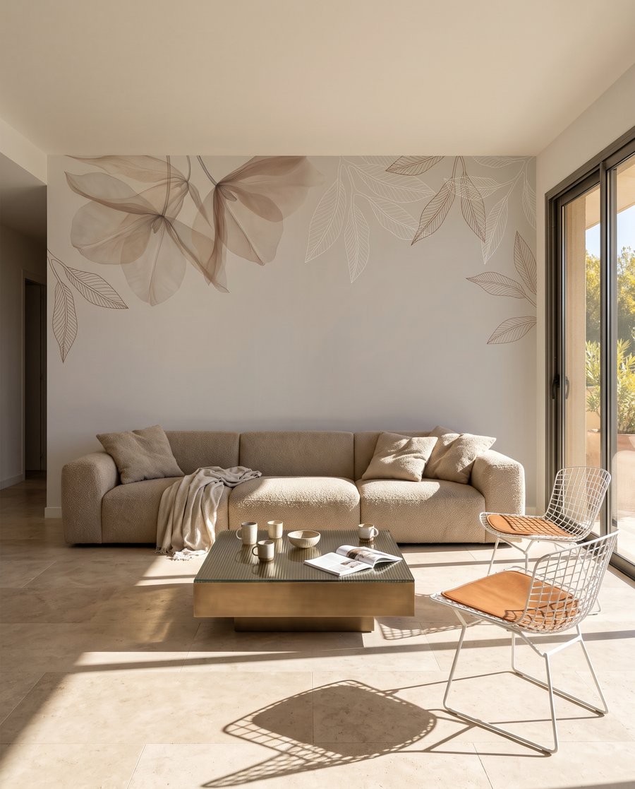 Airy Leaf Outlines — interior 3