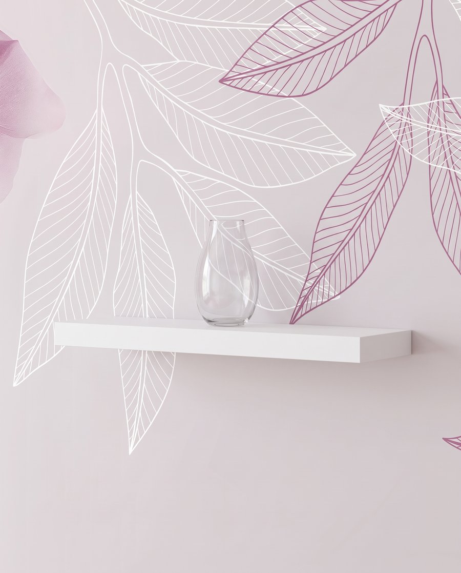 Airy Leaf Outlines — detail