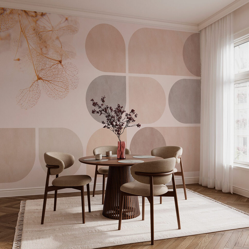 Leaf sprig with arches — interior 5