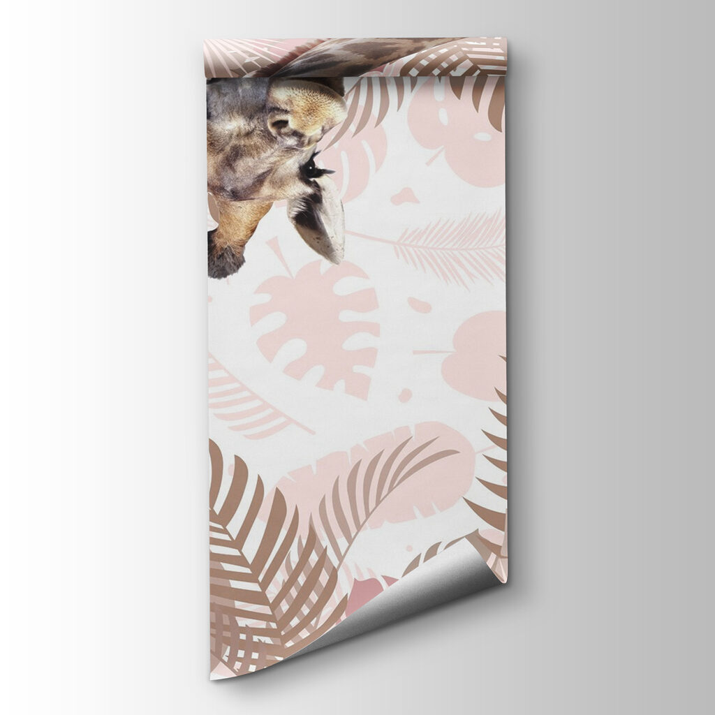 Giraffe among leaf prints — product view