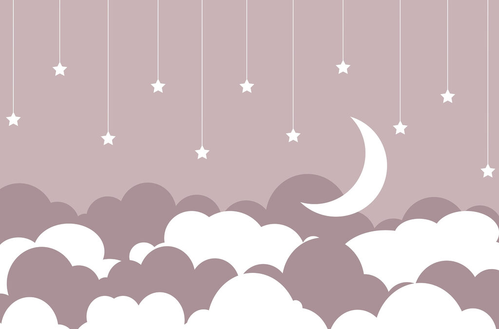 Moon among hanging stars — full design