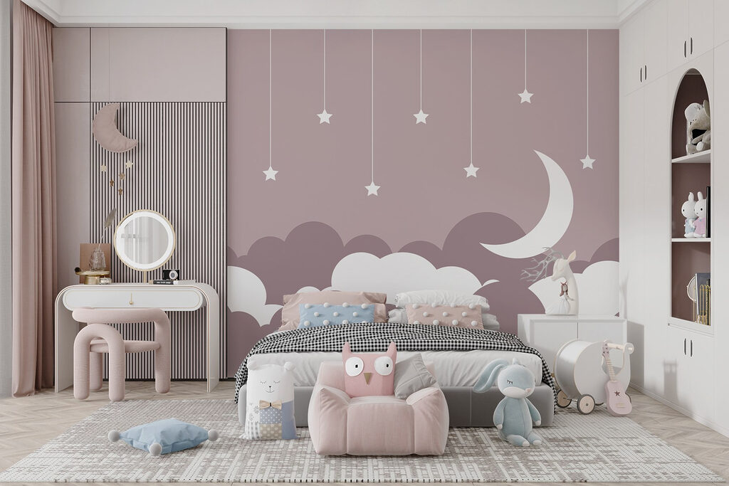 Moon among hanging stars — interior 2