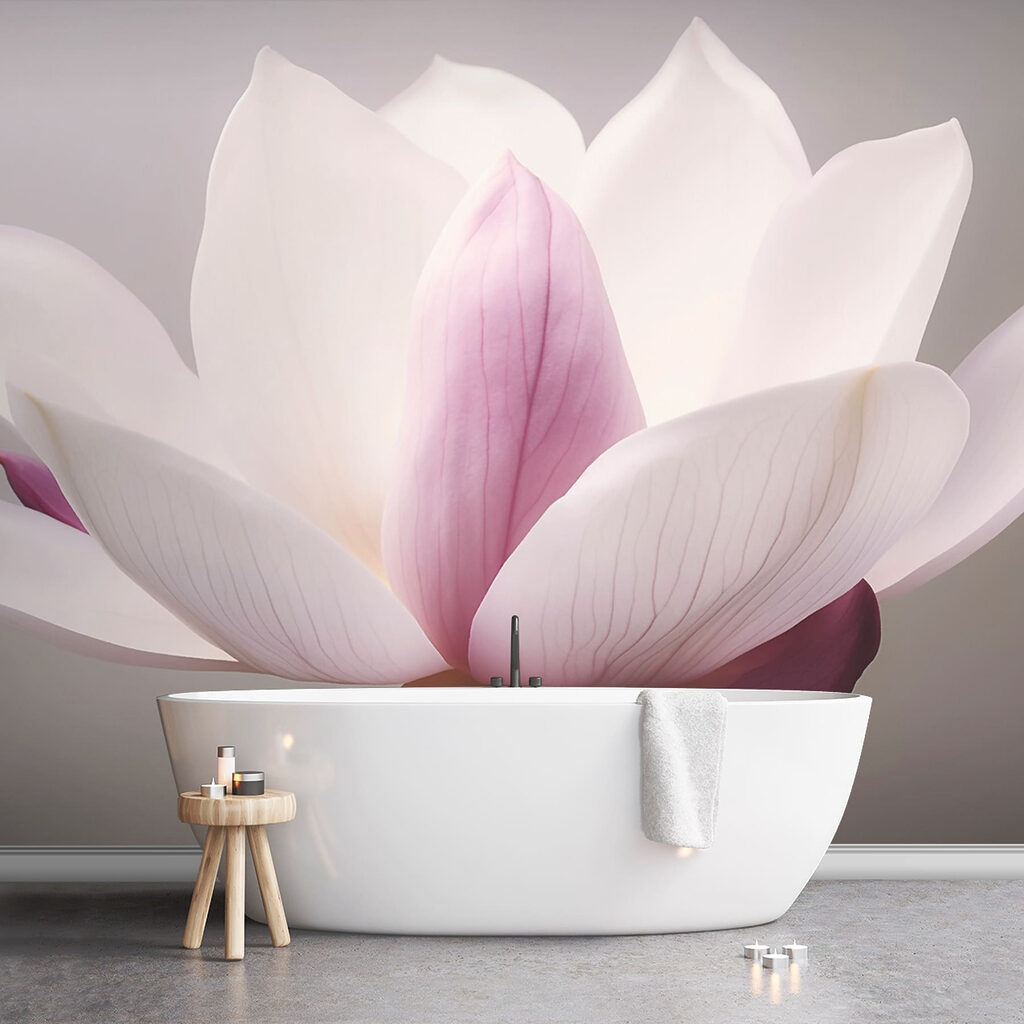 Magnolia with lilac centre — interior 2