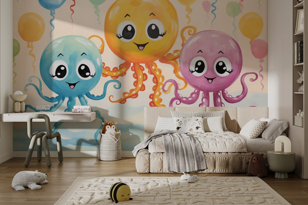 Octopuses at a party — interior 2