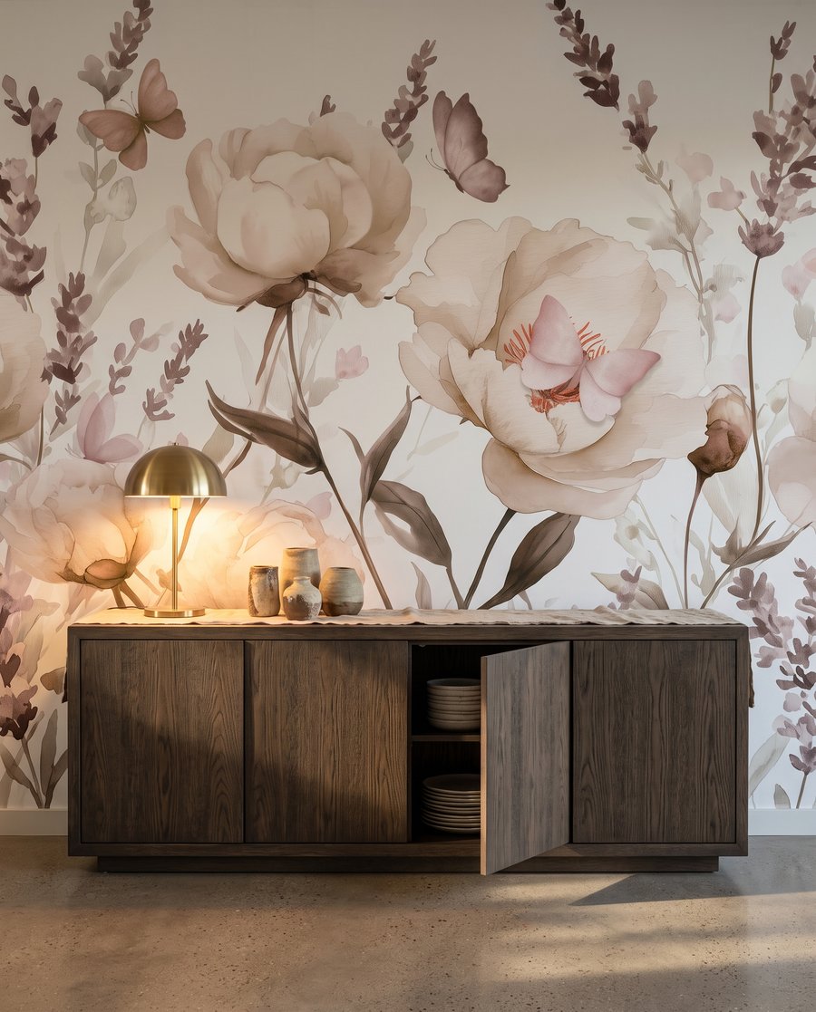 Peonies and Lavender — interior 1