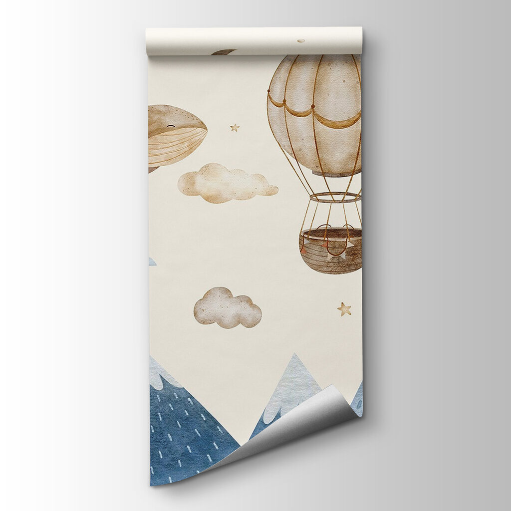 Whale and hot-air balloon — product view