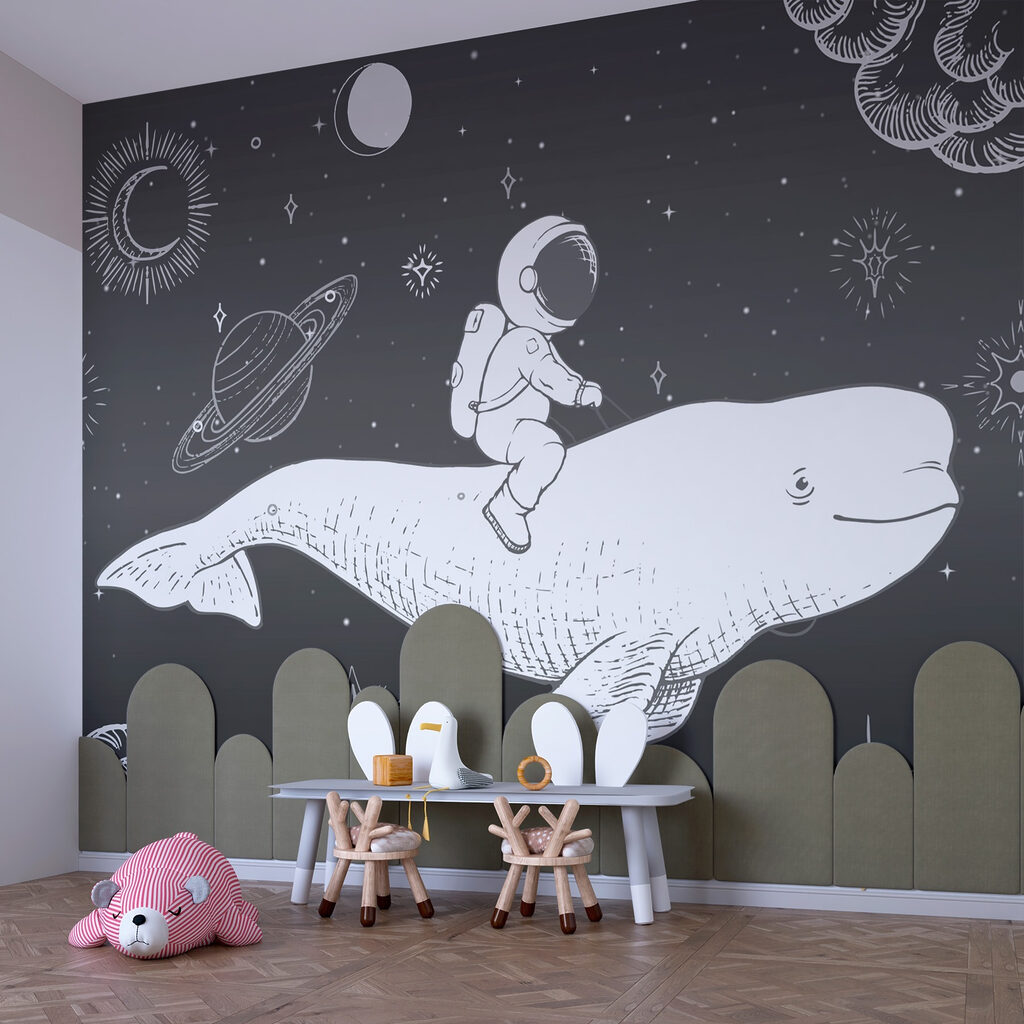 Astronaut and space whale — interior 3