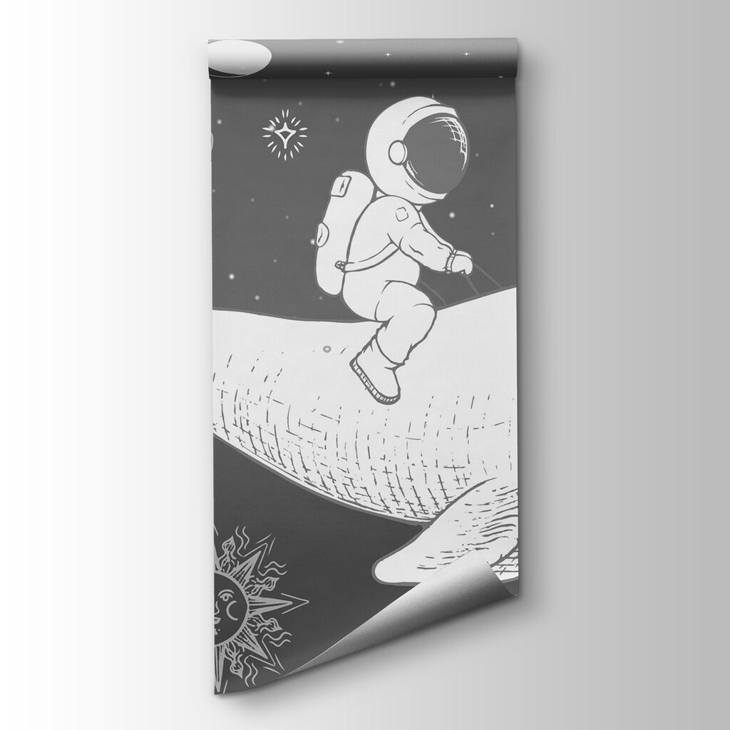 Astronaut and space whale — product view