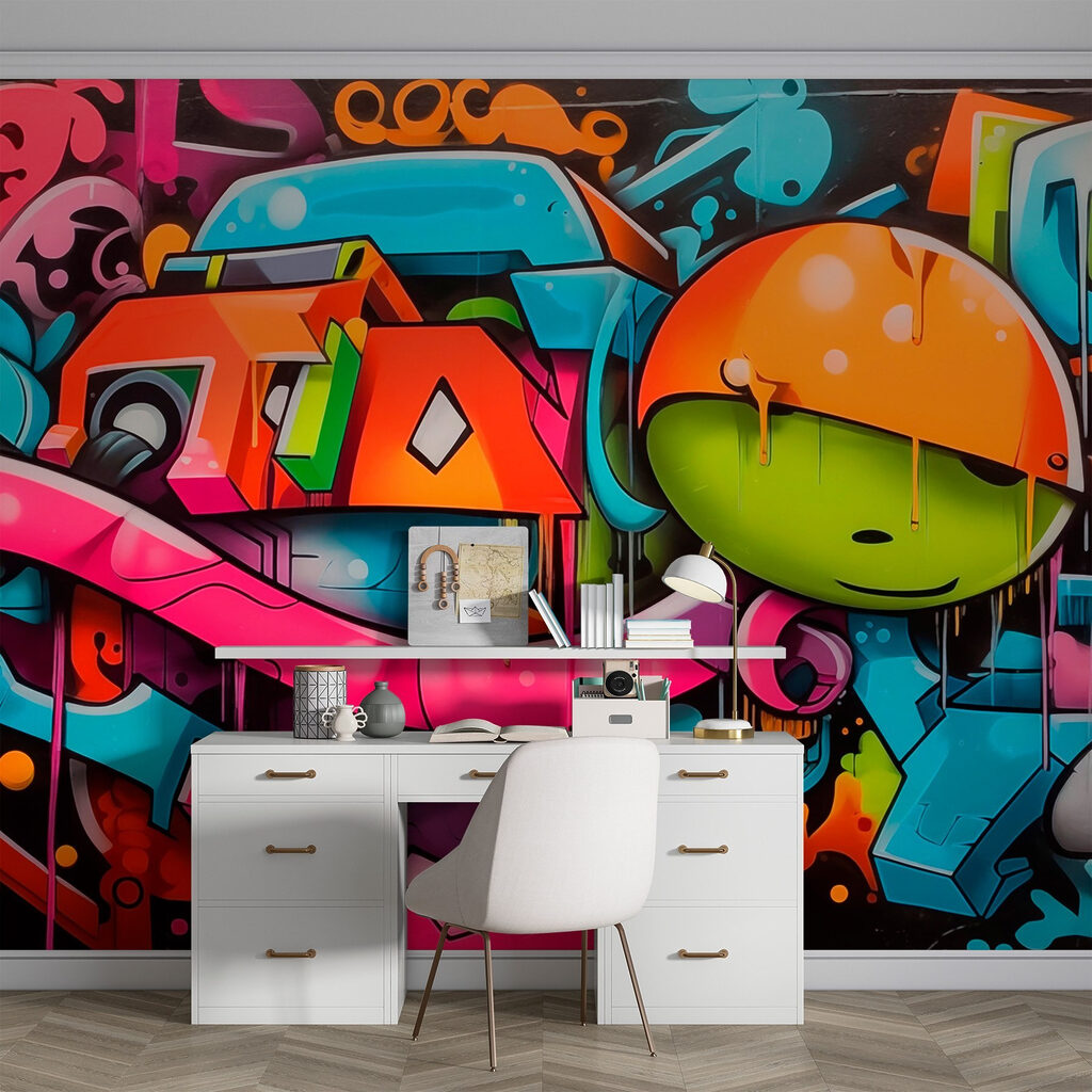Colourful graffiti — interior 1