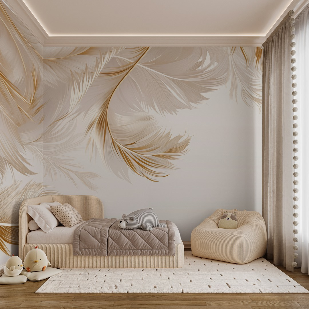 Golden feathers above — interior 1