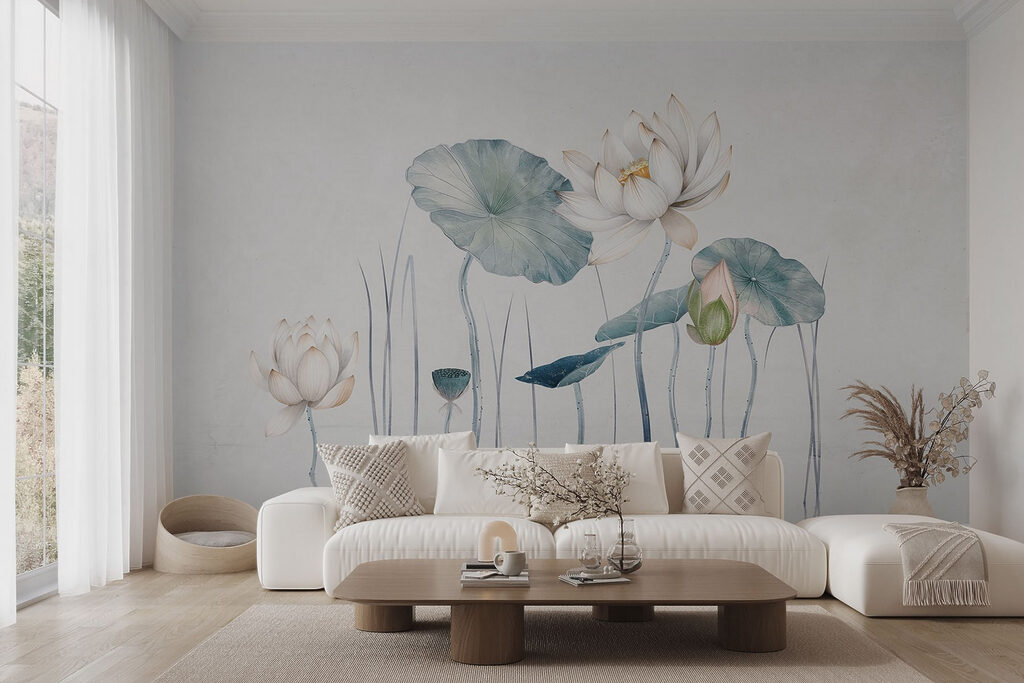 Lotus and its reflection — interior 1