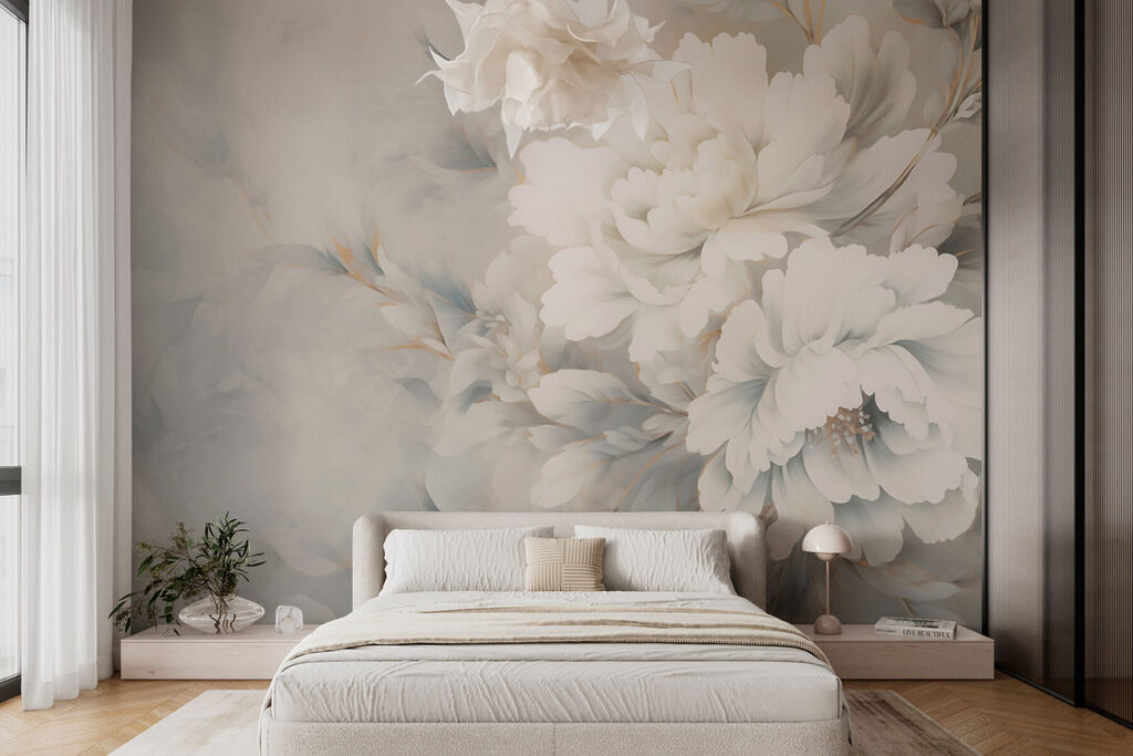 White peonies — interior 1
