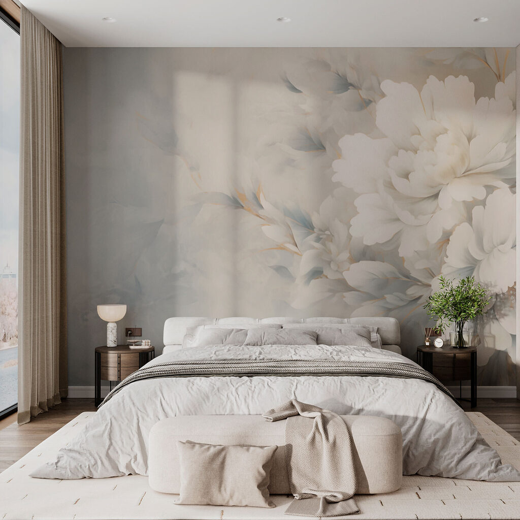 White peonies — interior 2