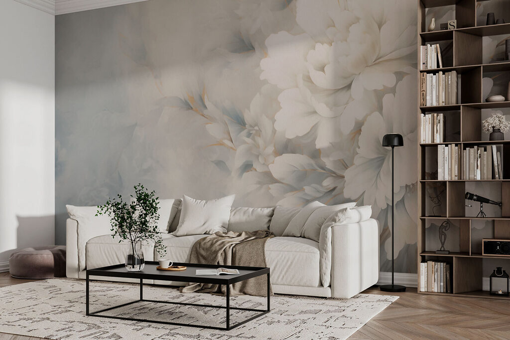 White peonies — interior 3