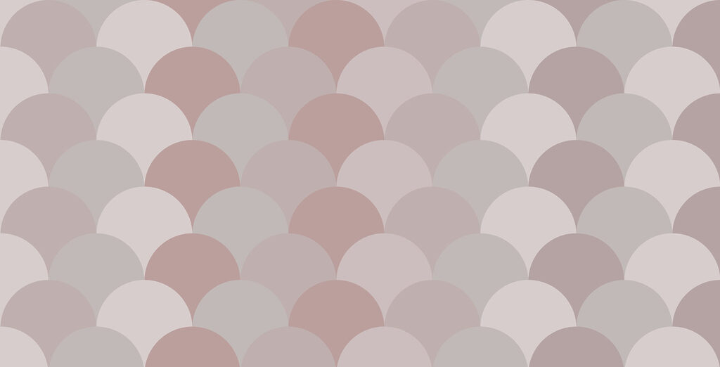 Pink scales in rows — full design