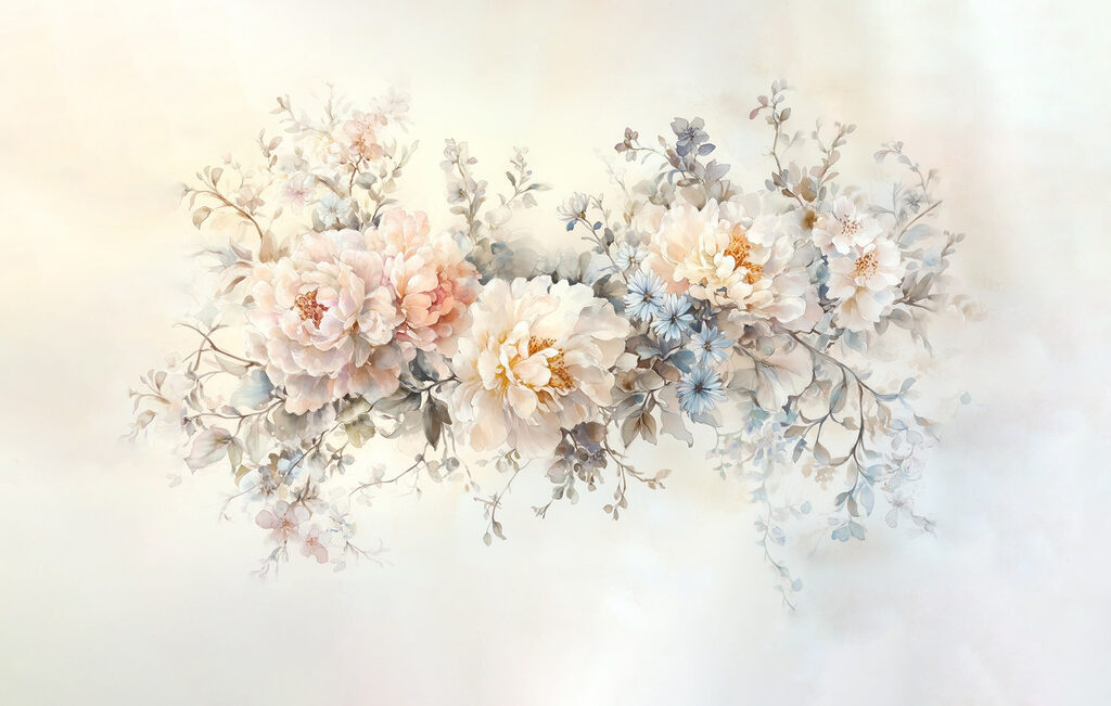 Delicate flower bouquet — full design