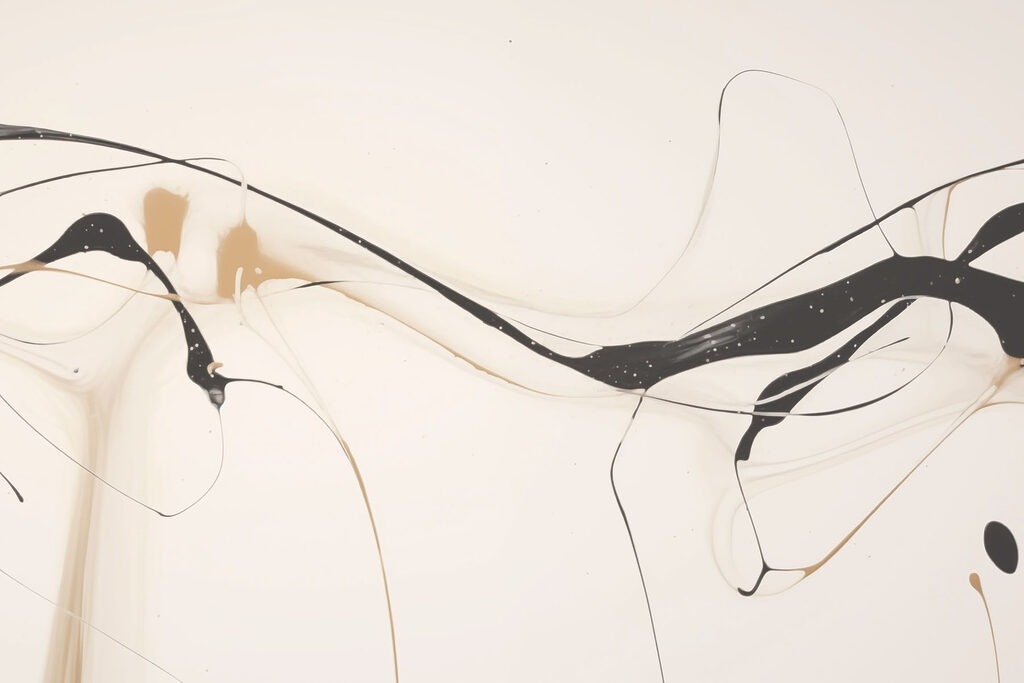 Black lines on beige — full design