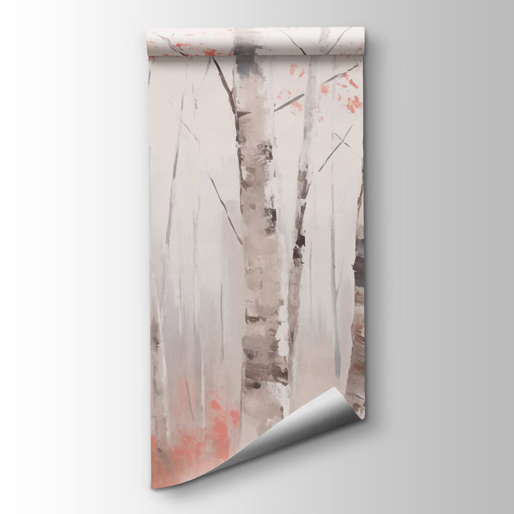 Birches with pink accents — product view