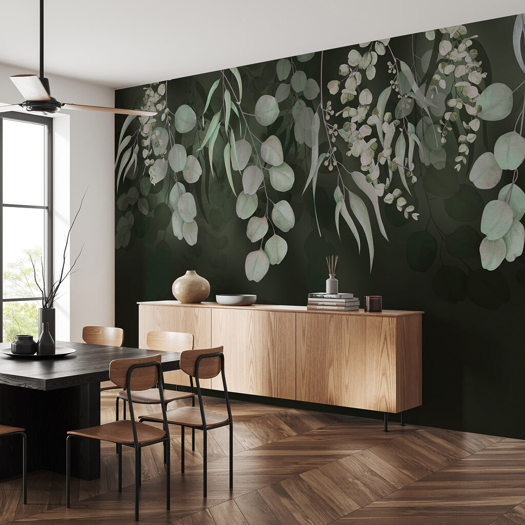 Hanging leaves on dark — interior 4