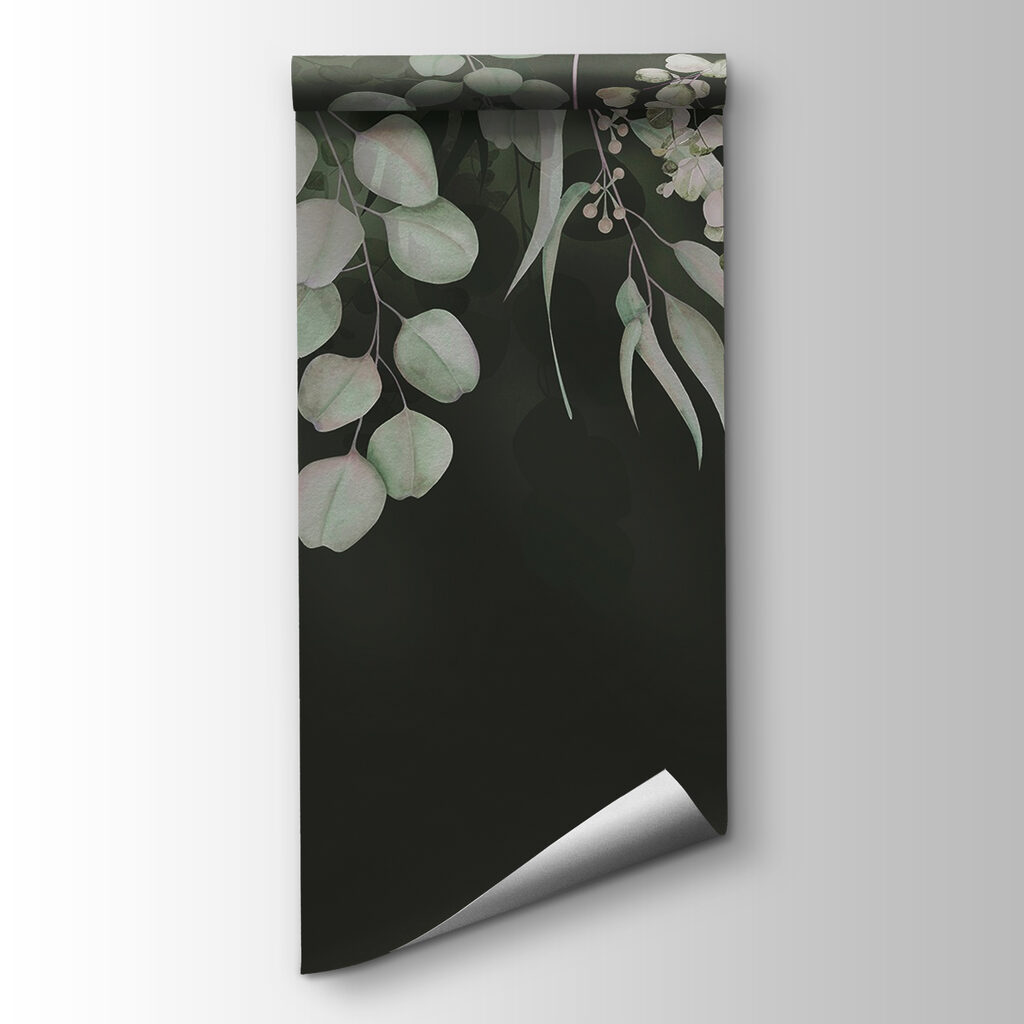 Hanging leaves on dark — product view