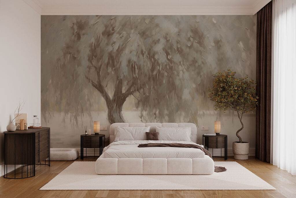Weeping tree by water — interior 1