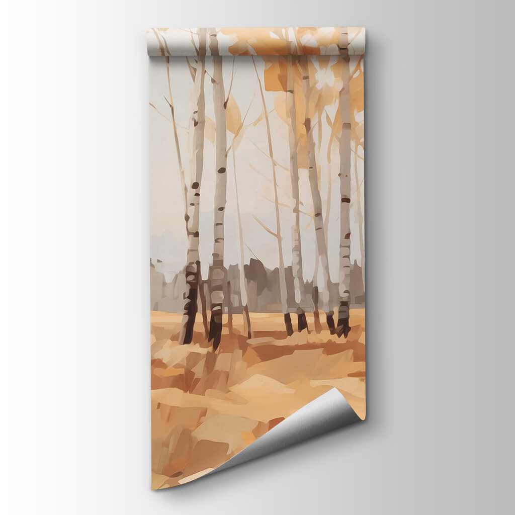 Birches in golden autumn — product view