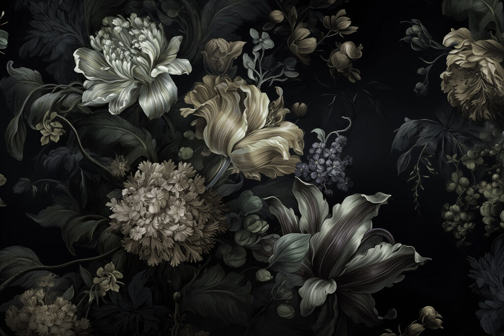 Flowers in Deep Shadow — full design