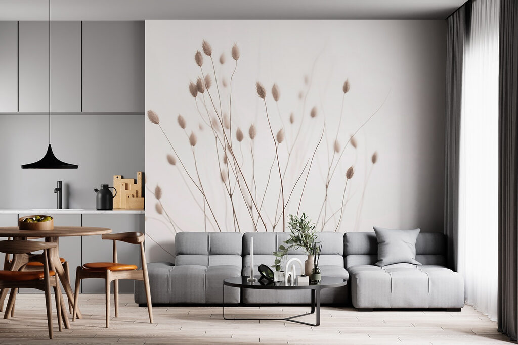 Grasses with seed heads — interior 2