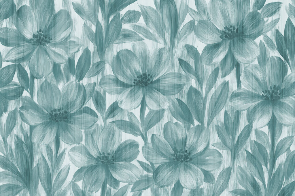 Layered Botanical Relief — full design