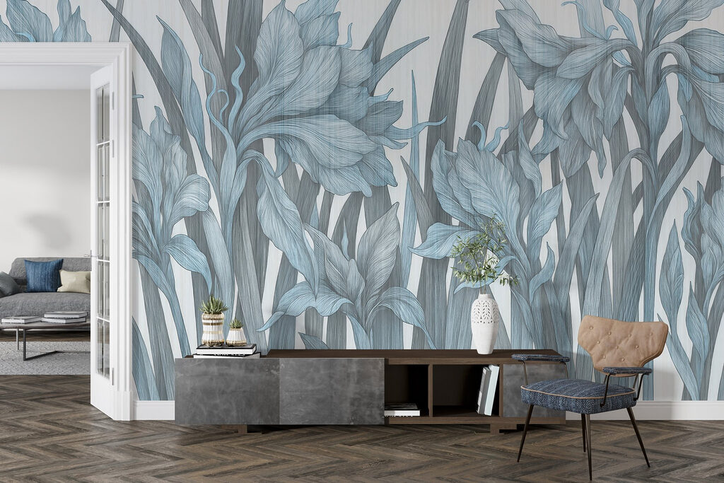 Light blue irises — interior 2