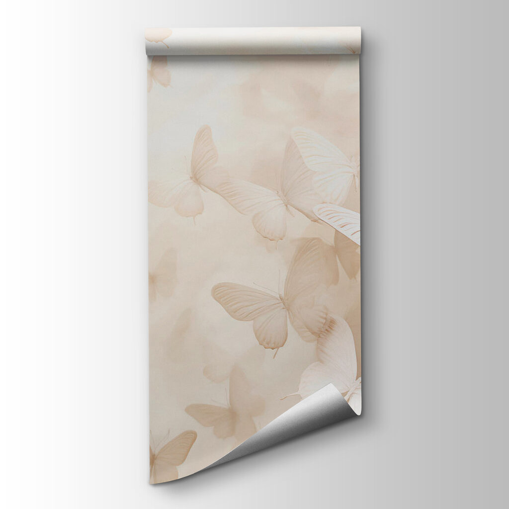 White butterflies in haze — product view