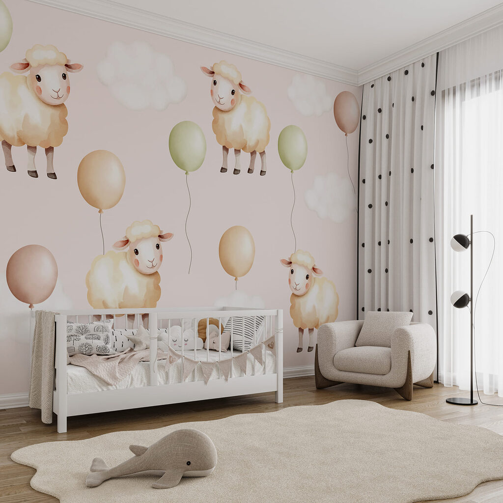 Sheep among soft balloons — interior 3