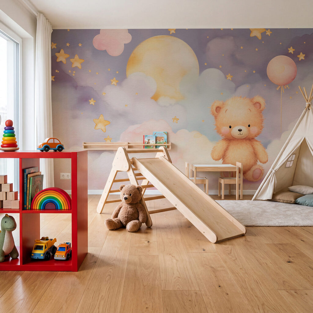 Pastel moon and bear — interior 3