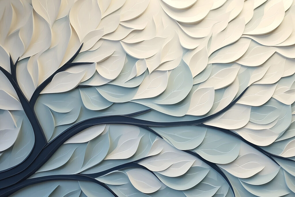 Branches in white layers — full design