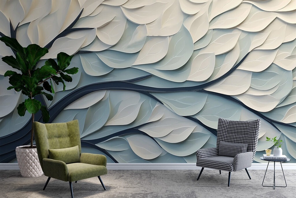 Branches in white layers — interior 3