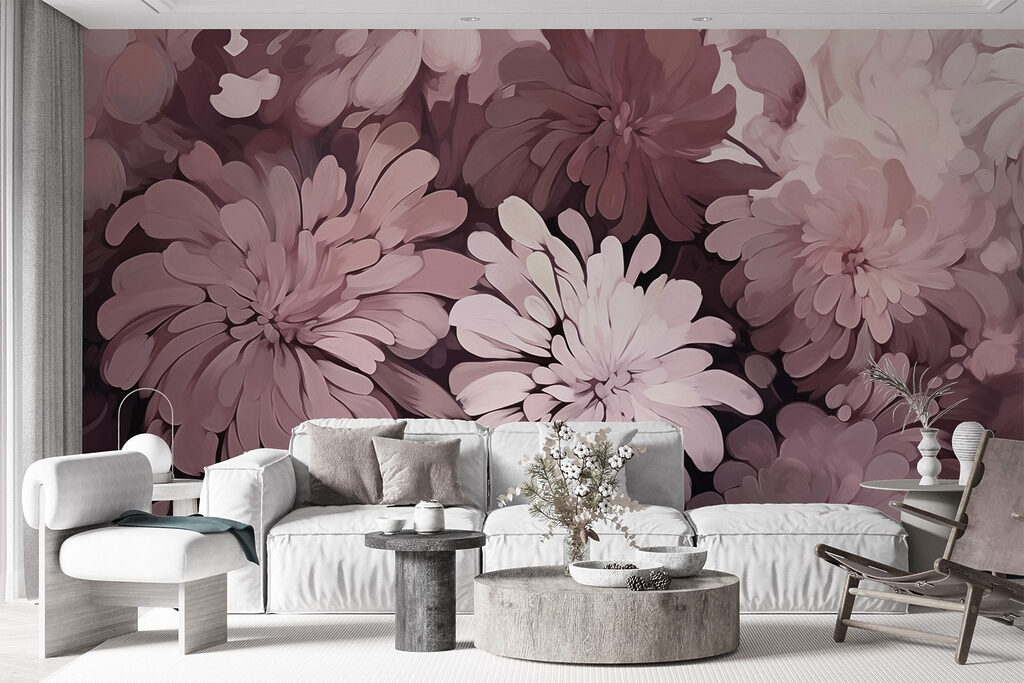 Dense flowers in plum — interior 3