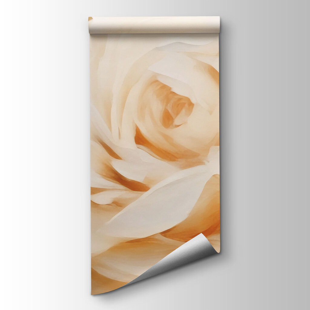 White roses, painted — product view