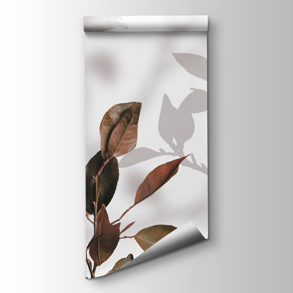 Twigs against faded leaves — product view