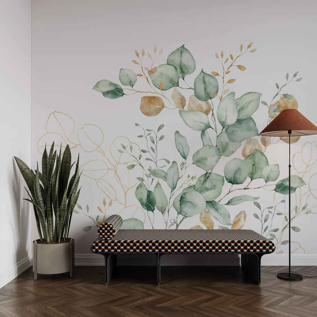 Watercolour Sprig Bouquet in an interior