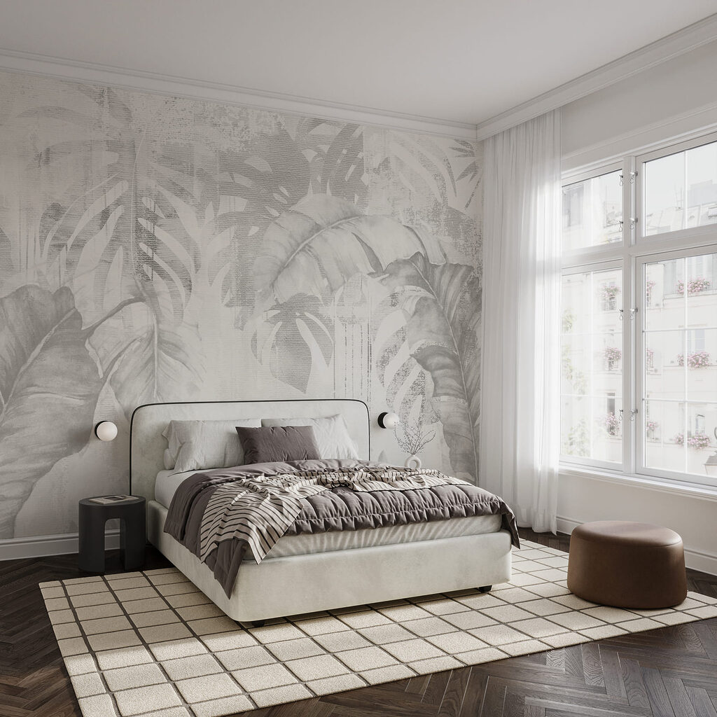 Faded Tropical Leaves — interior 2