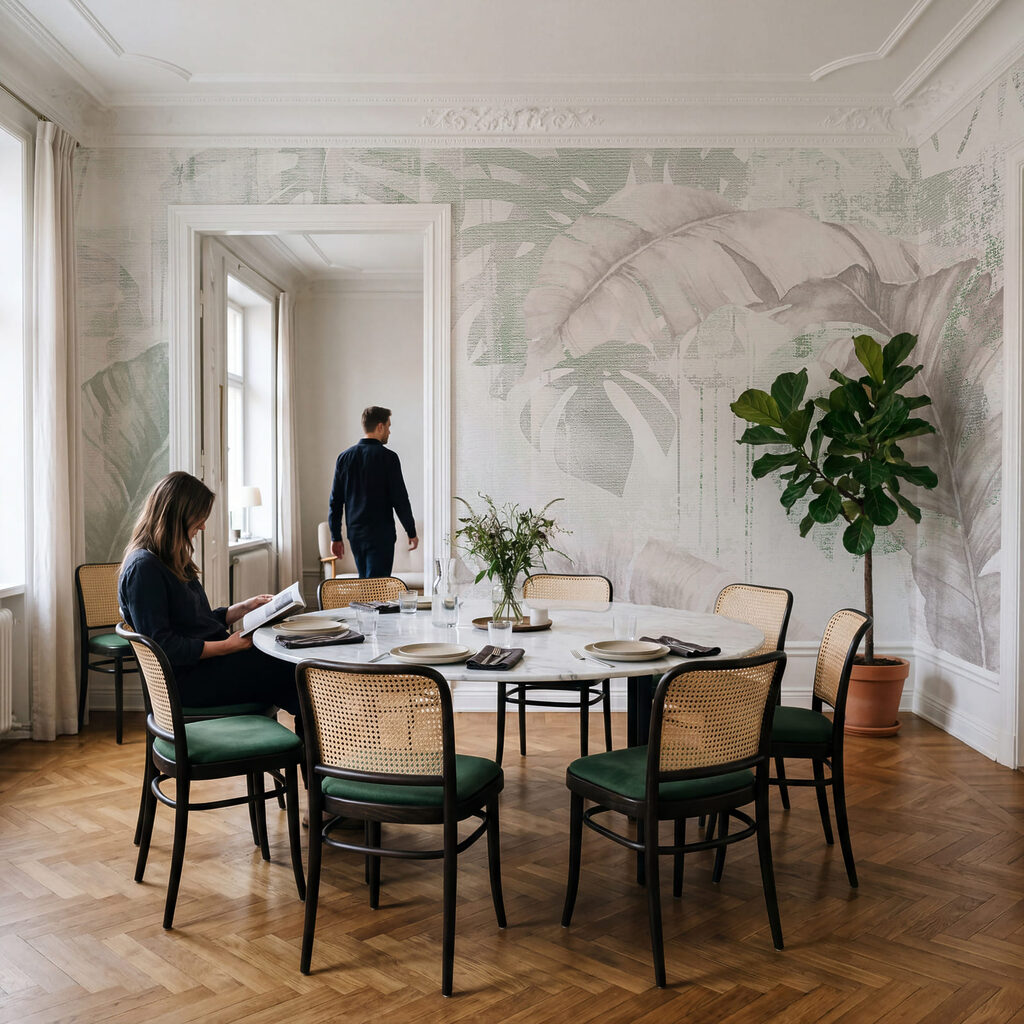 Faded Tropical Leaves — interior 2
