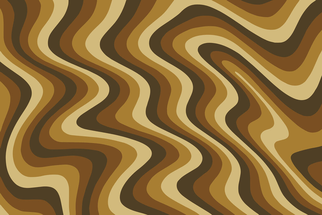 Winding bands of colour — full design