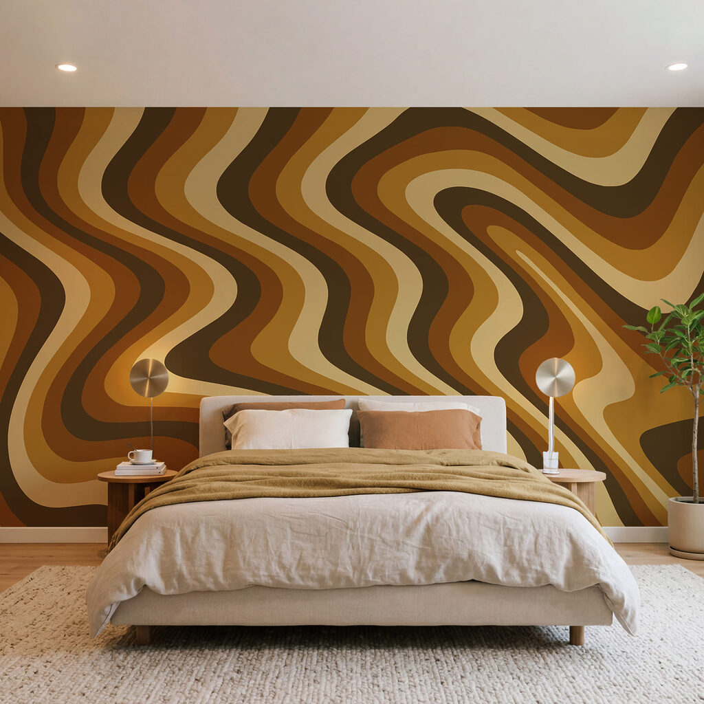 Winding bands of colour — interior 1