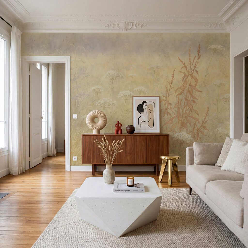Grasses in soft mist — interior 1