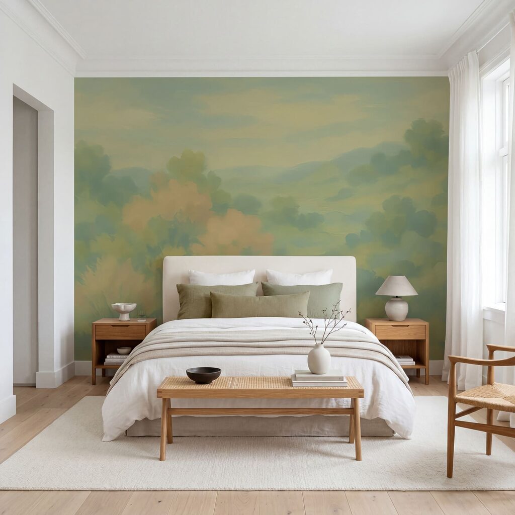 Green valley in pastel — interior 1