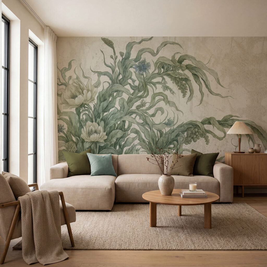 Ornamental leaves and flowers — interior 1