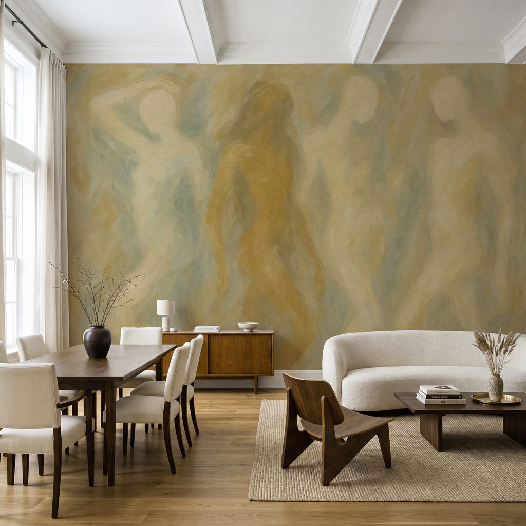 Soft figures in haze — interior 1