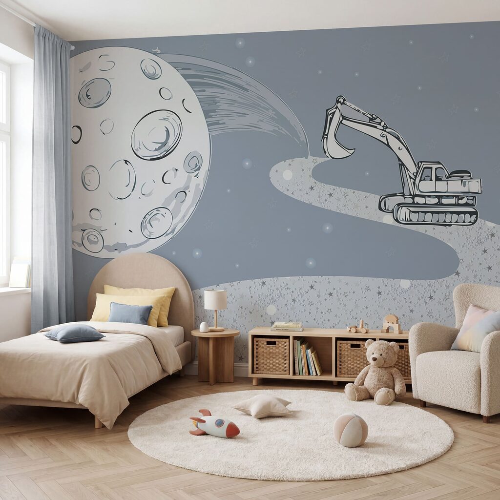 Digger under a moon — interior 2