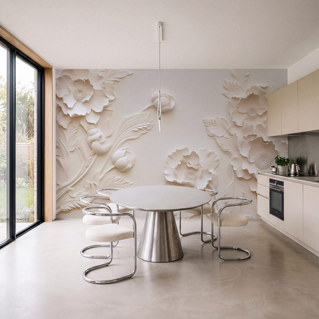 Carved Flower Border in an interior